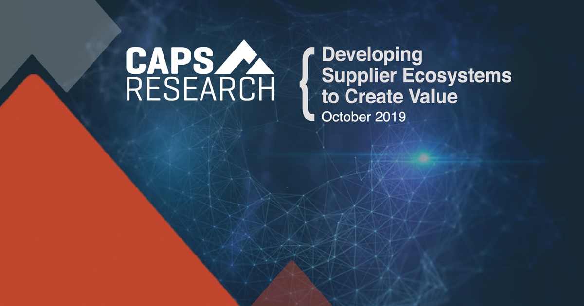 Developing Supplier Ecosystems to Create Value
